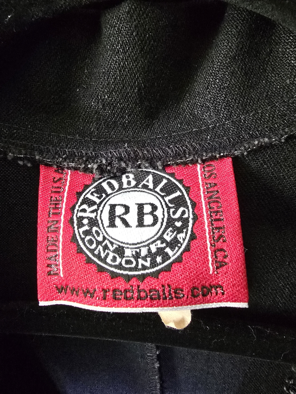 Vintage 90s Redballs on Fire Reverend Black Denim Duster Trench Coat Goth - Picture 5 of 6